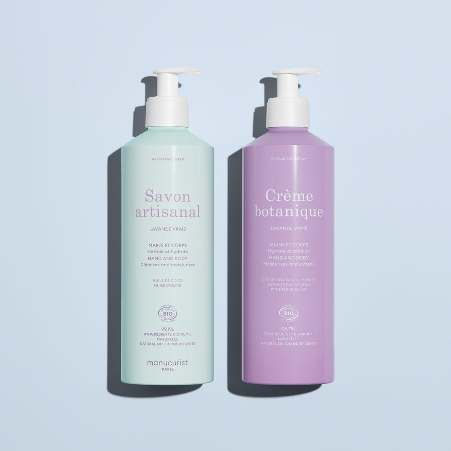 Lavender Botanical Cream & Artisan Soap Duo - Cosmos Organic
