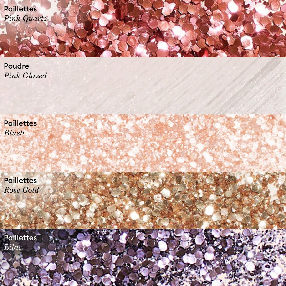 Paillettes biodégradables Rose Gold - Paillettes Rose Gold