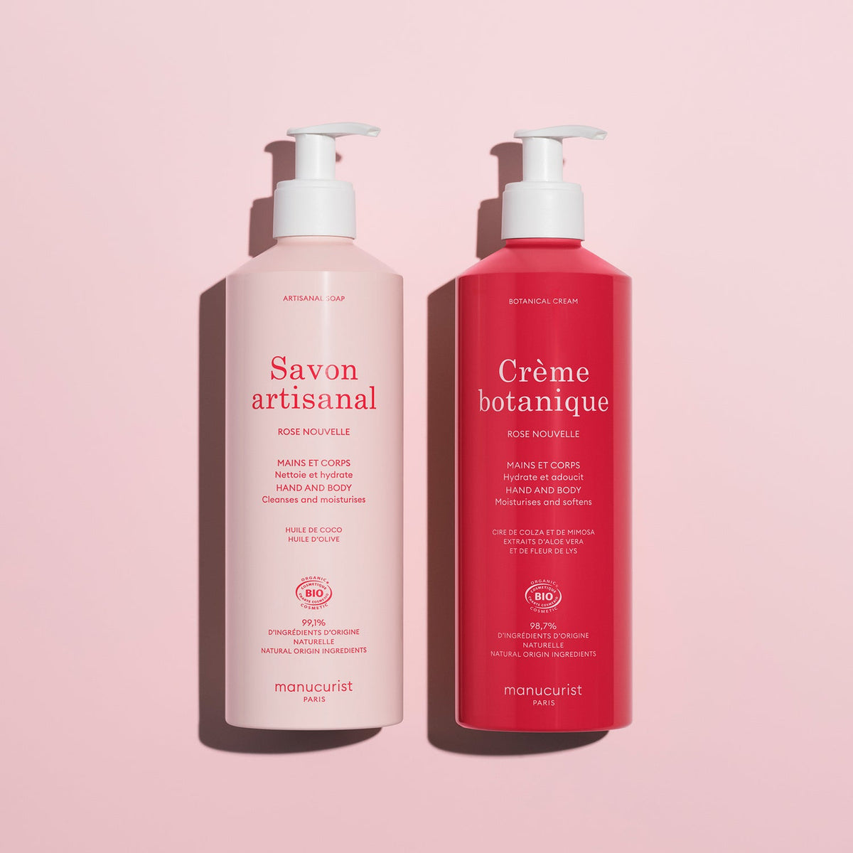 Crème botanique Parfum Rose Nouvelle - Cosmos Organic - 500ml