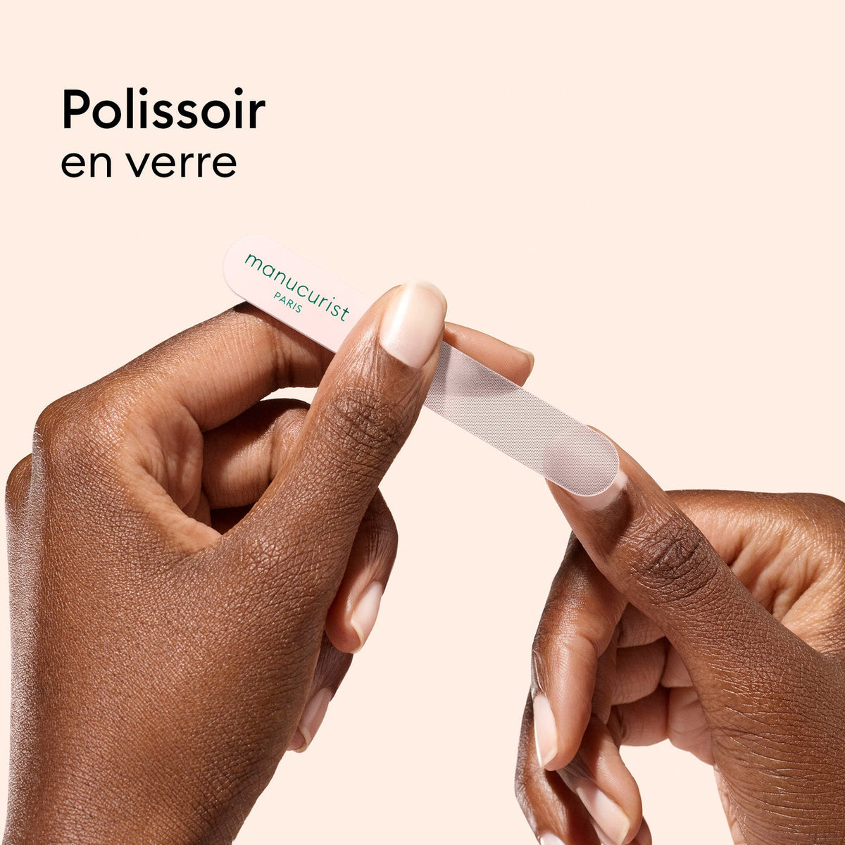 Trio Accessoires en verre pour ongles - Lime à ongles + Polissoir + Pousse-cuticules en verre