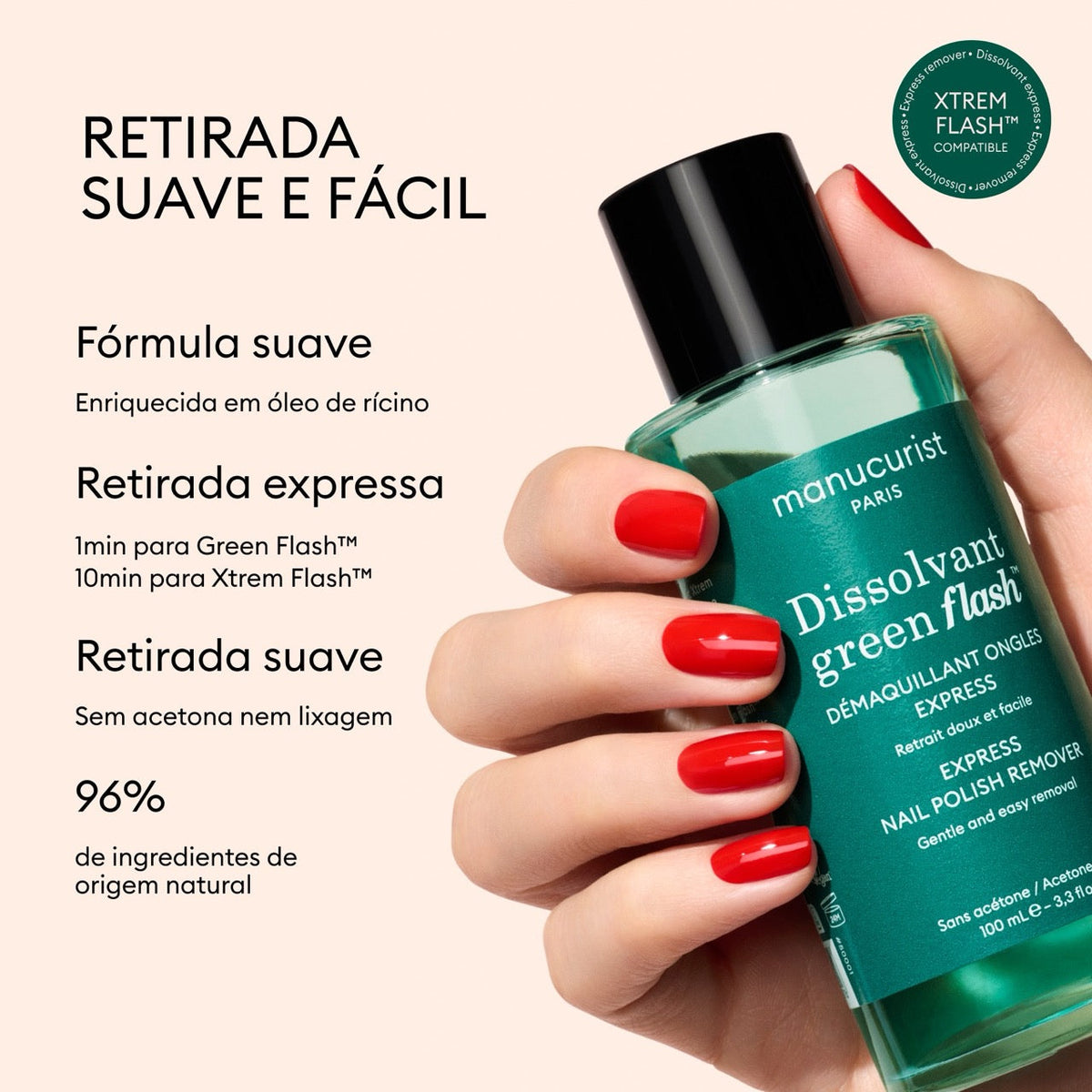 Dissolvant Doux Green Flash™ - Eau dissolvante