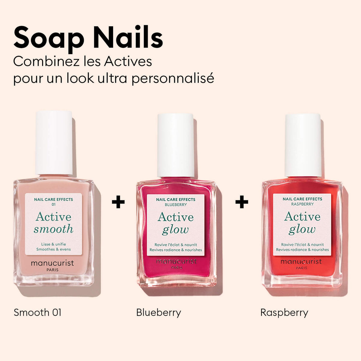 Trio Active™ à personnaliser - Sans Dissolvant Doux