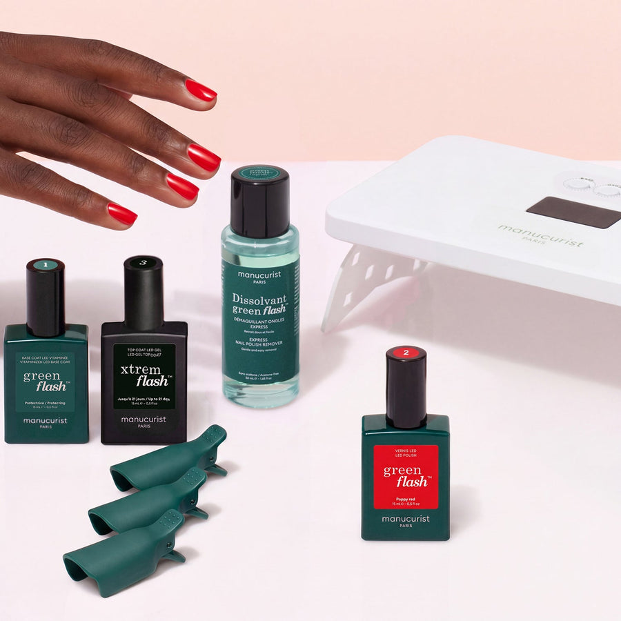 Kit vernis semi-permanent Xtrem Flash™ - Poppy Red